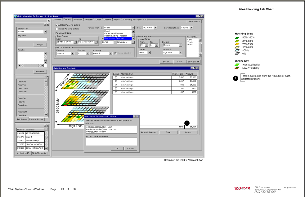 One of several pages of task flows. It shows the paths a user can follow through an application based on business logic. At most nodes, there are yes/no logic paths, or some other logic that will block or allow a user to continue
