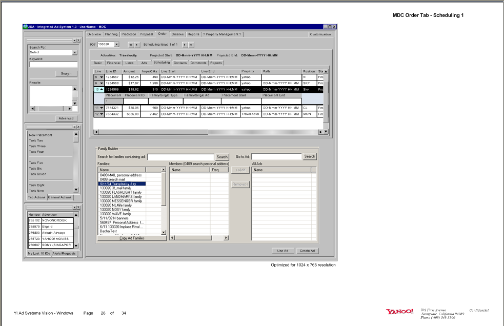 One of several pages of task flows. It shows the paths a user can follow through an application based on business logic. At most nodes, there are yes/no logic paths, or some other logic that will block or allow a user to continue