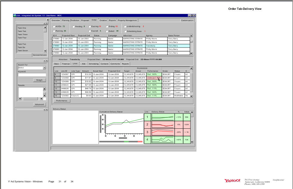One of several pages of task flows. It shows the paths a user can follow through an application based on business logic. At most nodes, there are yes/no logic paths, or some other logic that will block or allow a user to continue