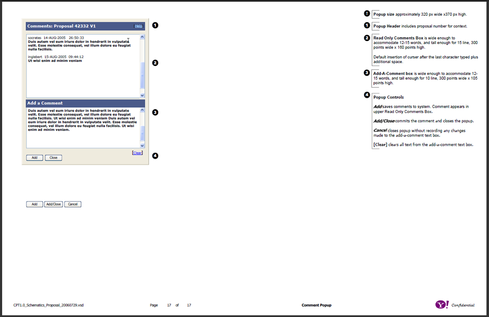 One of several pages of task flows. It shows the paths a user can follow through an application based on business logic. At most nodes, there are yes/no logic paths, or some other logic that will block or allow a user to continue